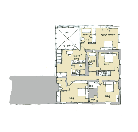 Kingston Mill House Floorplan Sketch 2