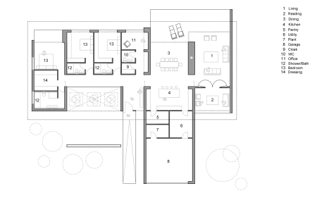 Modern Bungalow Floorplan