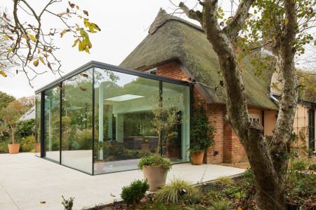 Glass box extension Dorset